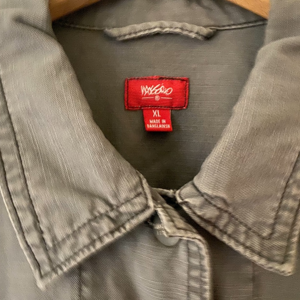 Mossimo Gray Button Up Jacket - image 3